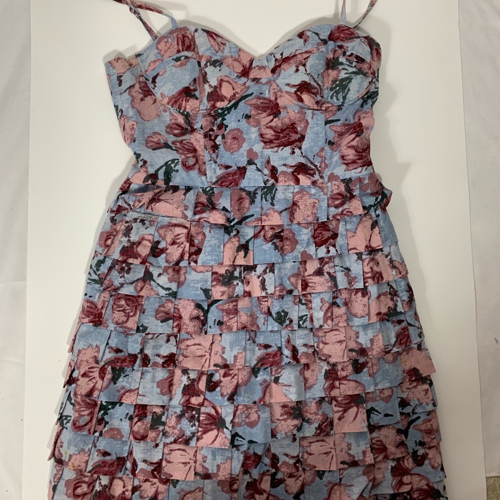 BB Dakota pink floral mini dress size 2